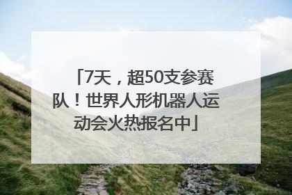 7天，超50支参赛队！世界人形机器人运动会火热报名中