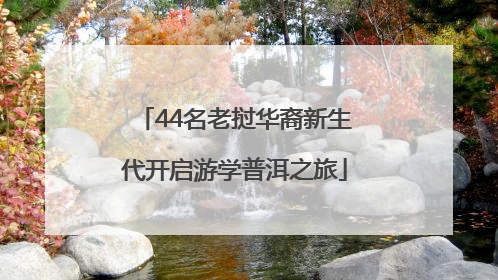 44名老挝华裔新生代开启游学普洱之旅