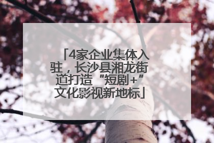 4家企业集体入驻，长沙县湘龙街道打造“短剧+”文化影视新地标