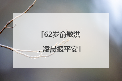 62岁俞敏洪，凌晨报平安