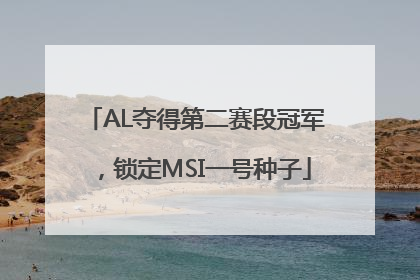 AL夺得第二赛段冠军，锁定MSI一号种子