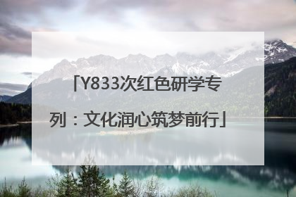 Y833次红色研学专列：文化润心筑梦前行
